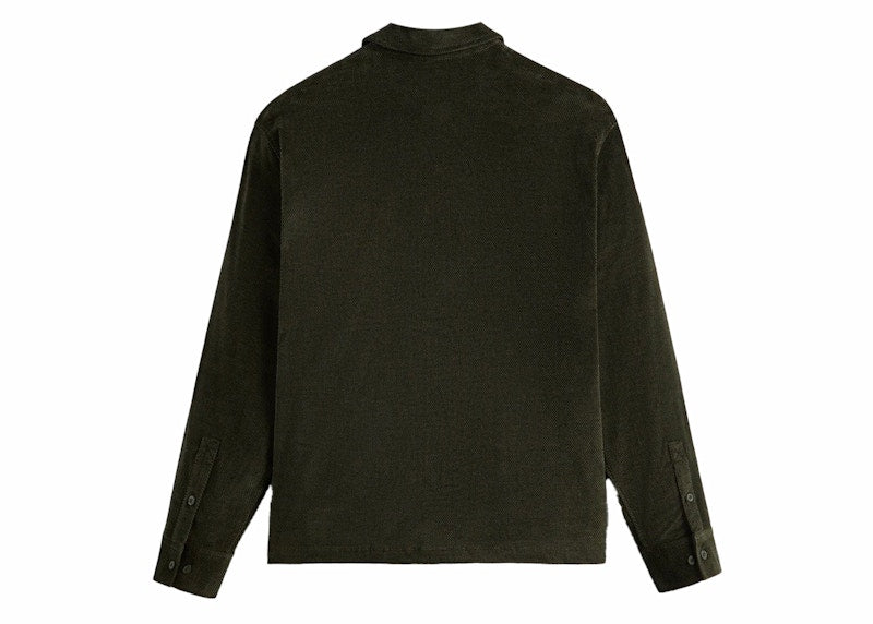Kith Velour Tweed L/S Boxy Collared Overshirt Cypress