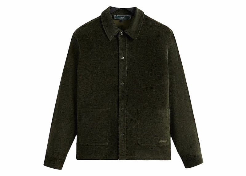 Kith Velour Tweed L/S Boxy Collared Overshirt Cypress
