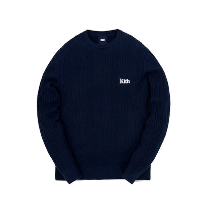 Kith Vintage Tilden Crewneck Sweater Obsidian Navy