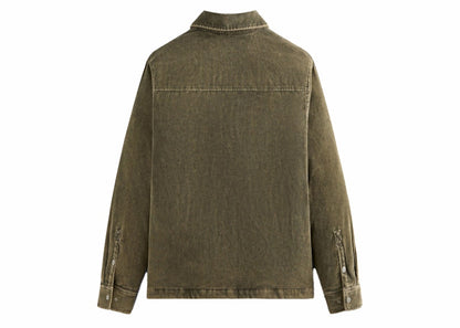 Kith Washed Corduroy Brixton Puffed Shirt Jacket Mire
