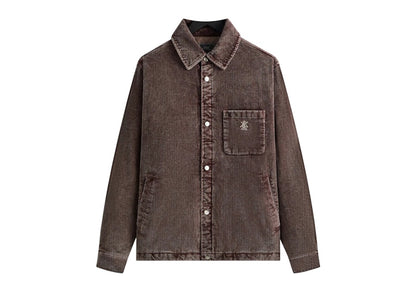 Kith Washed Corduroy Brixton Puffed Shirt Jacket Saddle