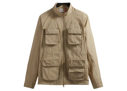 Kith Washed Cotton Zip Front Wolcott Shirt Canvas