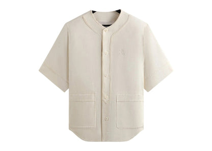 Kith Washed Denim Willis Baseball Shirt Sandrift