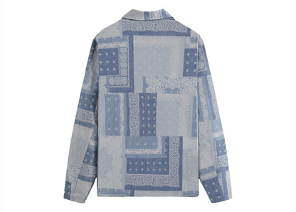 Kith Washed Paisley Coaches Jacket Light Indigo