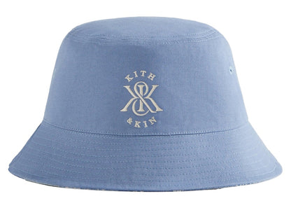 Kith Washed Pasiley Dawson Reversible Bucket Hat Light Indigo