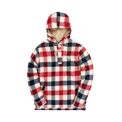 Kith Watts Flannel Quilted Hoodie Ivory/Multi