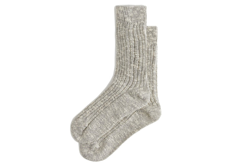 Kith Willet Marled Crew Socks Concrete