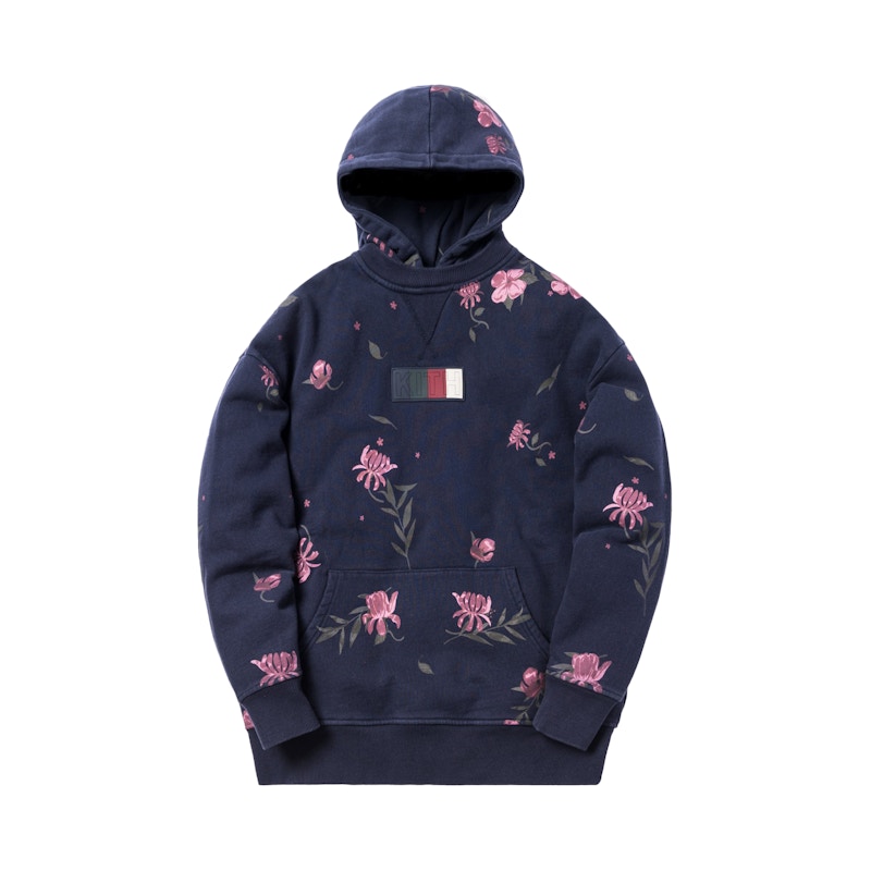 Kith Williams 2 Floral Hoodie Navy