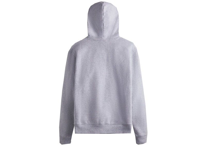 Kith Williams V Zip Up Hoodie Light Heather Grey