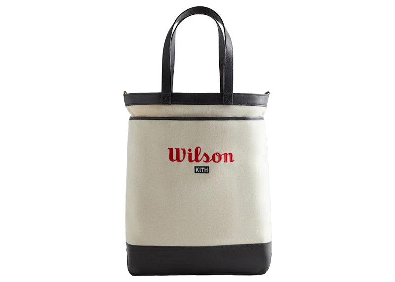 Kith Wilson Leather Trimmed Do All Tote White Alyssum