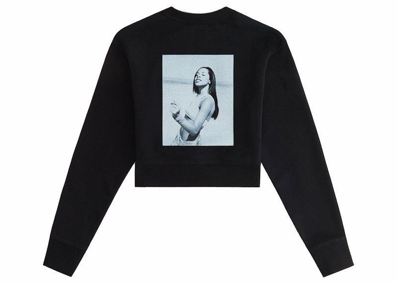 Kith Women Aaliyah Babygirl Lynn Cropped Crew Black