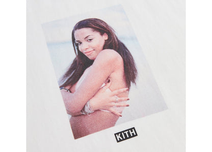 Kith Women Aaliyah Rock The Boat Mott Tee White