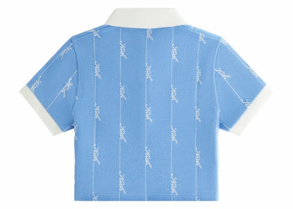 Kith Women Taylen Pique Logo Knit Polo Calypso
