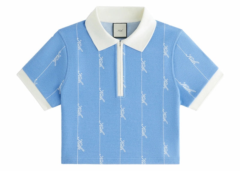Kith Women Taylen Pique Logo Knit Polo Calypso