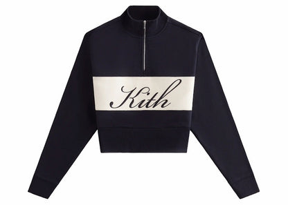 Kith Women's Hunter II Kith Script Quarter Zip Black