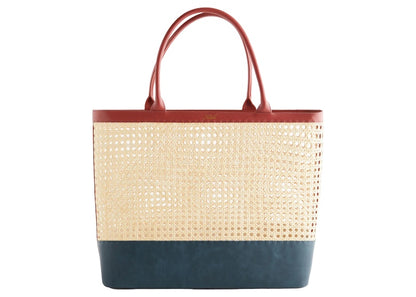 Kith Women's Kaden Cane Straw Tote Canvas