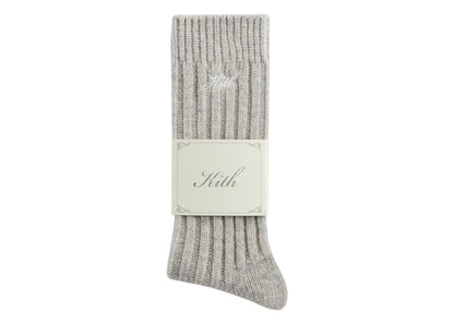 Kith Wool Socks Light Heather Grey