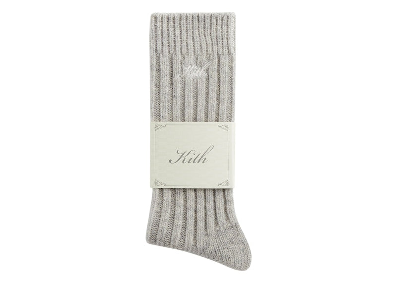Kith Wool Socks Light Heather Grey