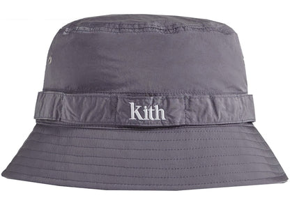 Kith Wrinkle Nylon Serif Bucket Hat Hat Vision