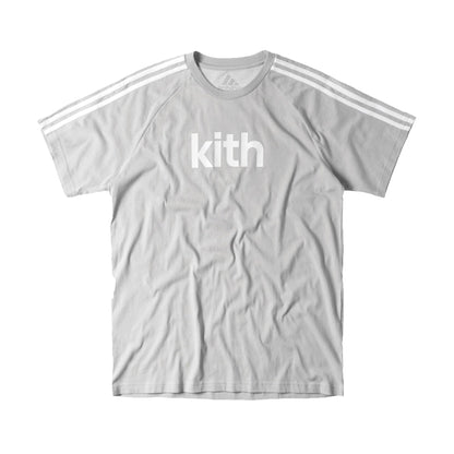 Kith adidas Soccer Flamingos Away Adi Logo Tee Grey