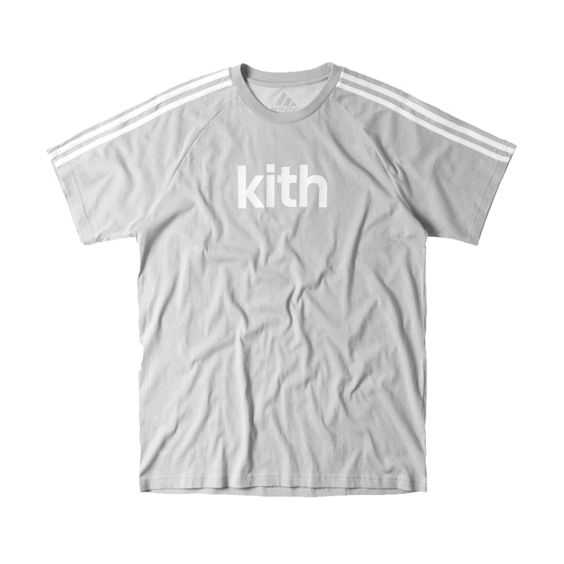 Kith adidas Soccer Flamingos Away Adi Logo Tee Grey