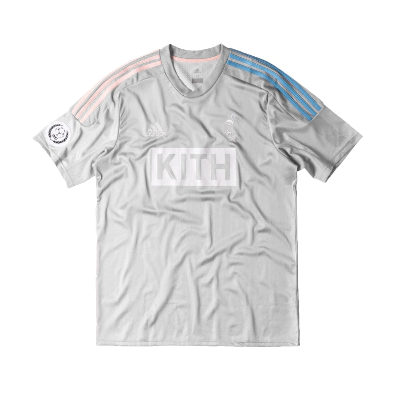 Kith adidas Soccer Flamingos Away Game Jersey Grey