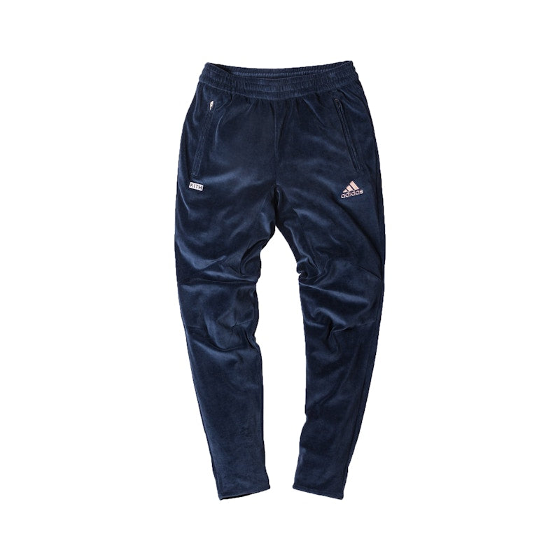 Kith adidas Soccer Flamingos Velour Track Pant Navy