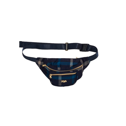 Kith for Bergdorf Goodman Astor Plaid Waist Bag Blue