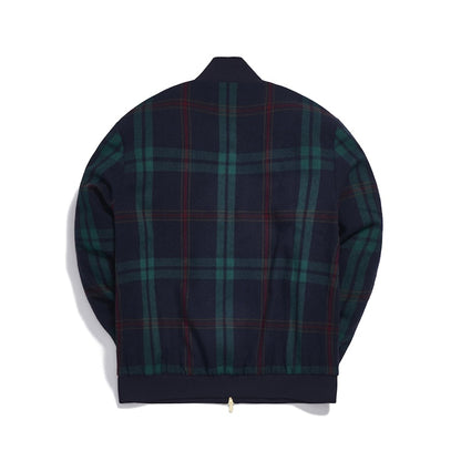Kith for Bergdorf Goodman Lewis Track Jacket Navy/Green Plaid