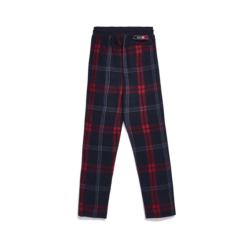 Kith for Bergdorf Goodman Lewis Track Pant Navy/Blue Plaid