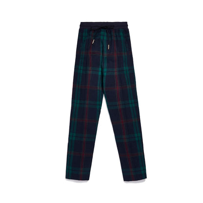 Kith for Bergdorf Goodman Lewis Track Pant Navy/Green Plaid