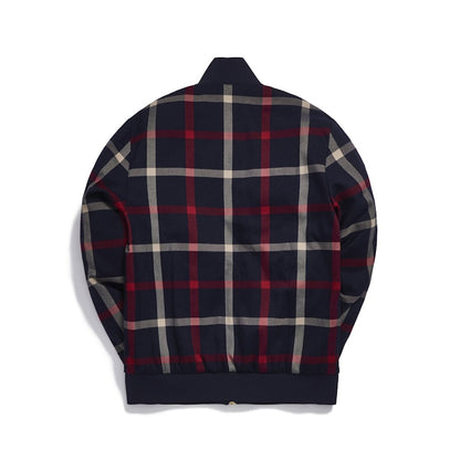 Kith for Bergdorf Goodman Roger Track Jacket Navy/Red Plaid