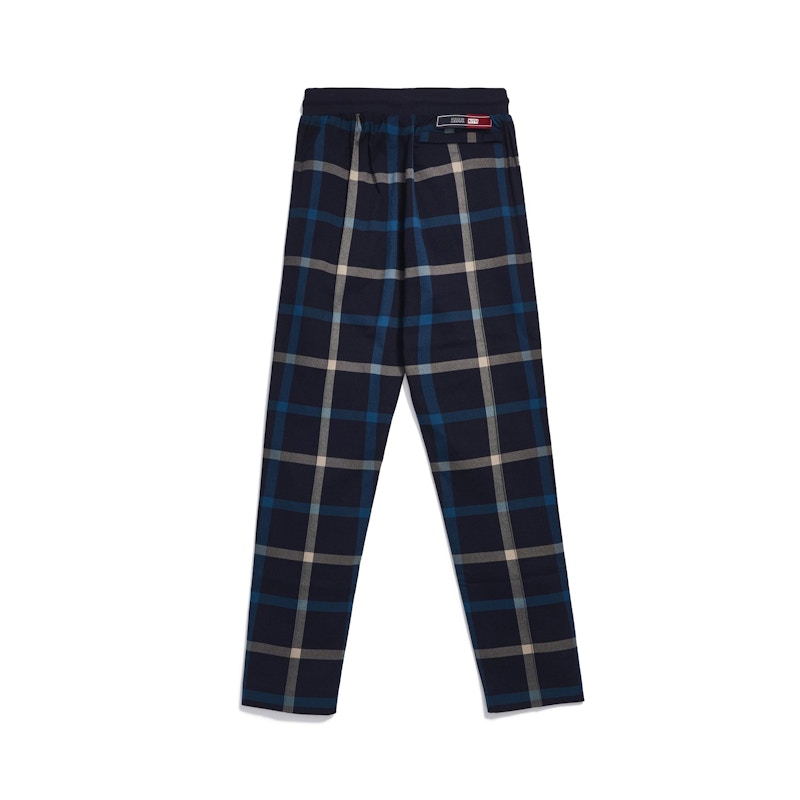 Kith for Bergdorf Goodman Roger Track Pant Navy/Blue Plaid