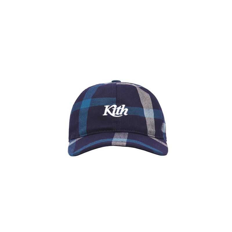 Kith for Bergdorf Goodman VF Plaid Cap Navy/Blue