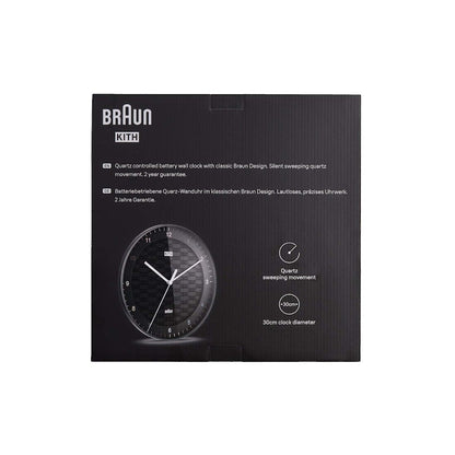 Kith for Braun BC17 Wall Clock Black