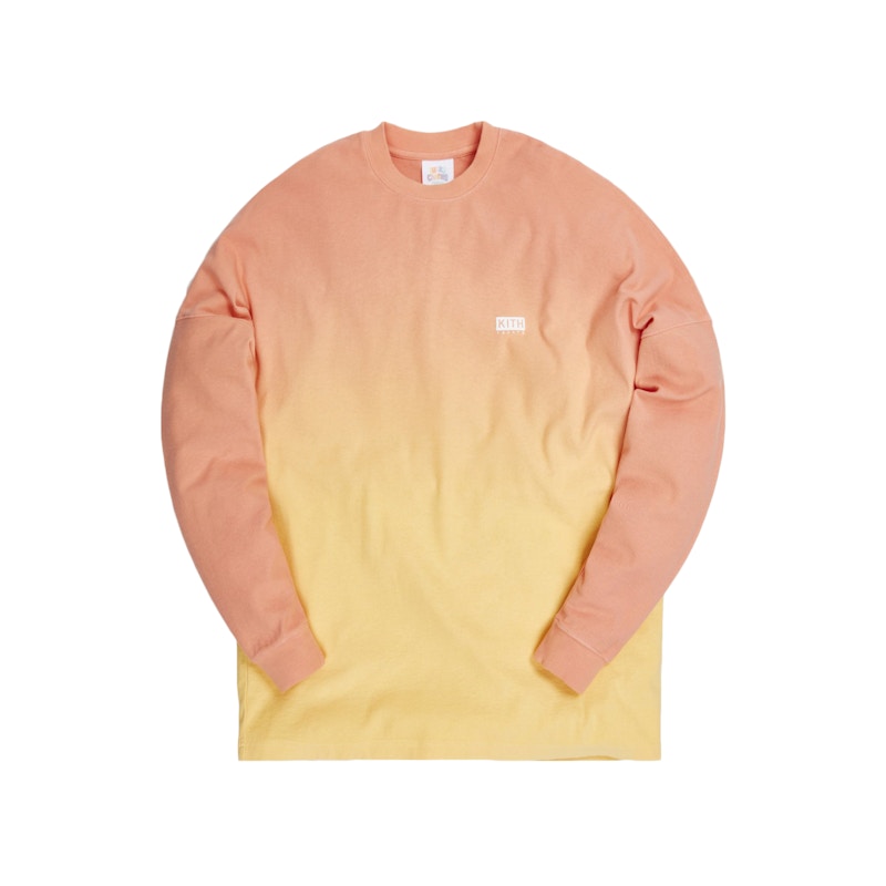 Kith for Lucky Charms Dip Dye L/S Tee Orange/Yellow