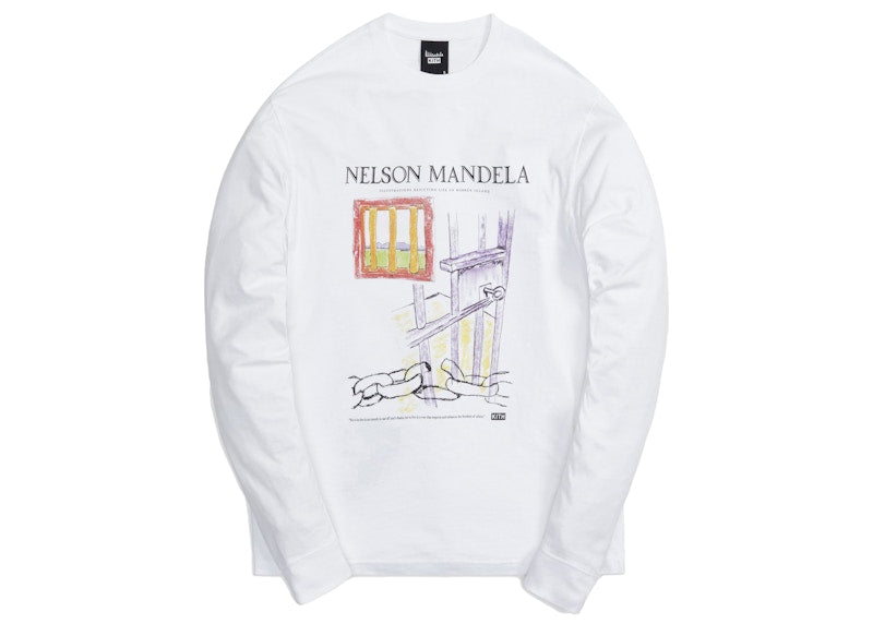 Kith for Mandela Day 2021 Illustrations Vintage L/S Tee White