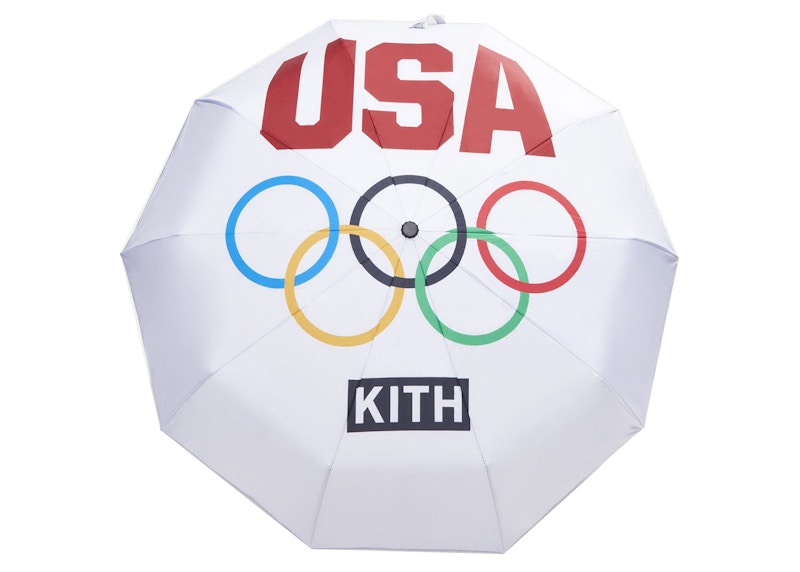 Kith for Team USA 5 Rings Umbrella White