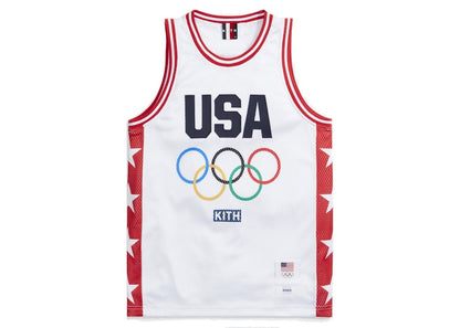 Kith for Team USA Basketball Jersey White