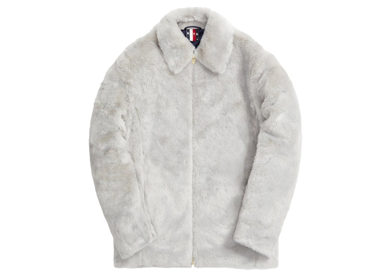 Kith for Team USA Faux Fur Coaches Jacket Concrete