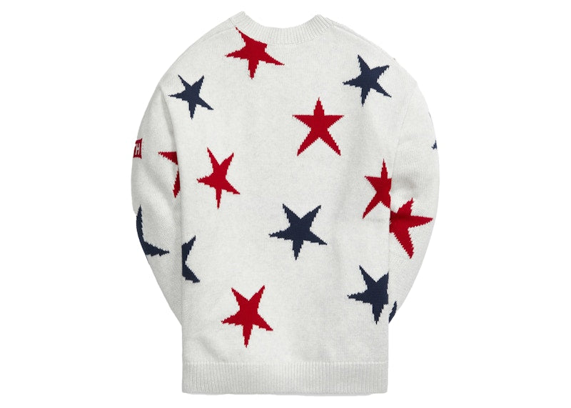 Kith for Team USA Intarsia Sweater Light Grey