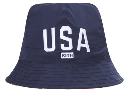 Kith for Team USA Reversible Bucket Hat Pyre