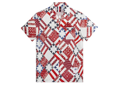 Kith for Team USA Starry Quilt Camp Collar Shirt Pyre