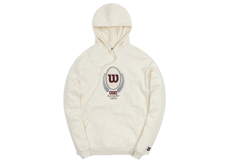 Kith for Wilson Crest Hoodie Heather Oatmeal
