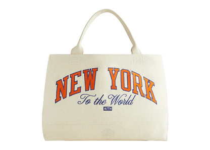 Kith for the New York Knicks Canvas Tote Sandrift