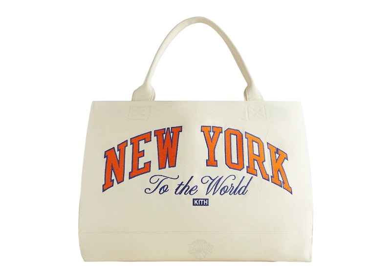 Kith for the New York Knicks Canvas Tote Sandrift