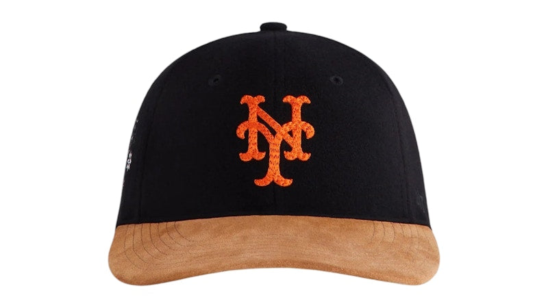 Kith x 47 Brand For The New York Mets Heavy Twill Suede Brim Franchise Ls Cap Black
