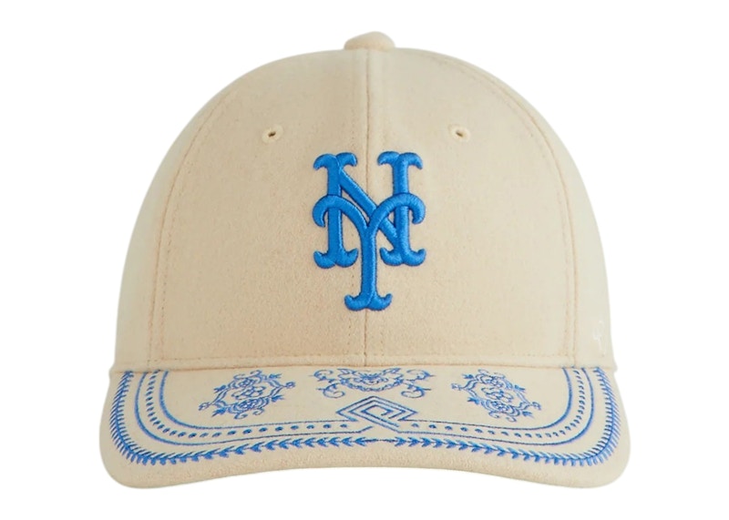 Kith x ‘47 New York Mets Embroidered Franchise LS Cap Sandrift