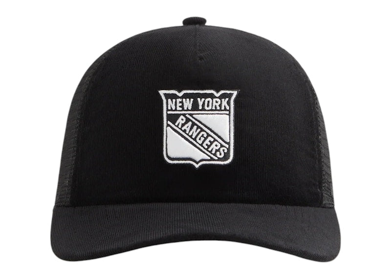 Kith x '47 New York Rangers Micro Cord Franchise LS Trucker Hat Black