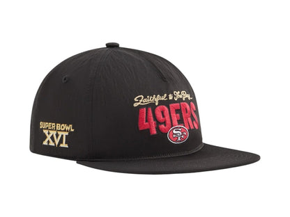 Kith x 47 x NFL San Francisco 49ers Hitch Snapback Cap Black